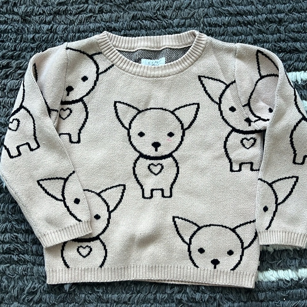 Huxababy chihuahua sweater pink cotton